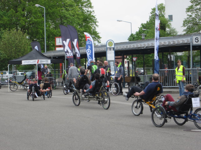 Testparcours auf der Spezialradmesse 2015 (Bild: Klaus Dapp)