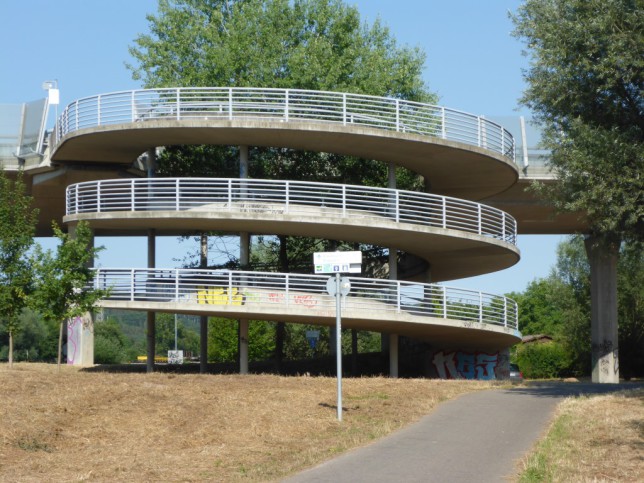 Fahrradrampe als Teil der Fahrradinfrastruktur in Ulm (Bild: Klaus Dapp)