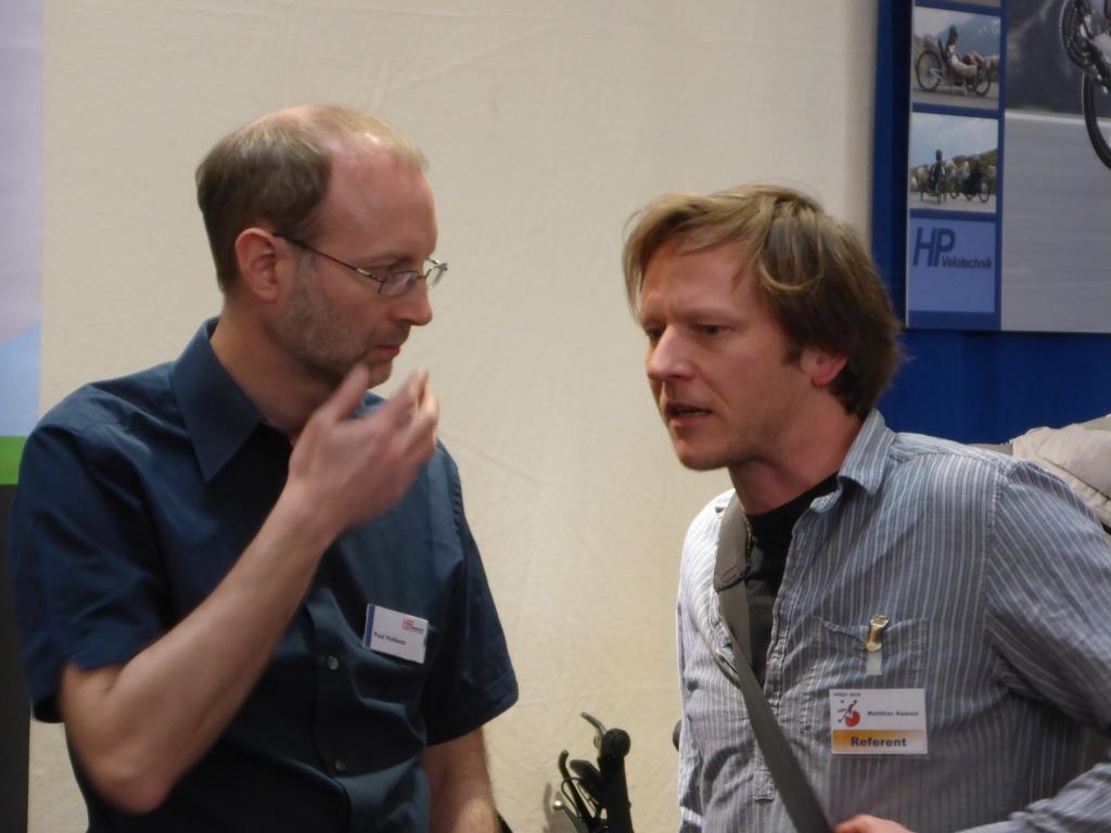 Firmengründer Paul Hollants und Referent Matthias Rams (Bild: Klaus Dapp)