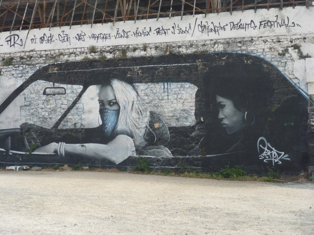 Grafitti bei einer Konversionsfläche am Hafen (Bild: Klaus Dapp)