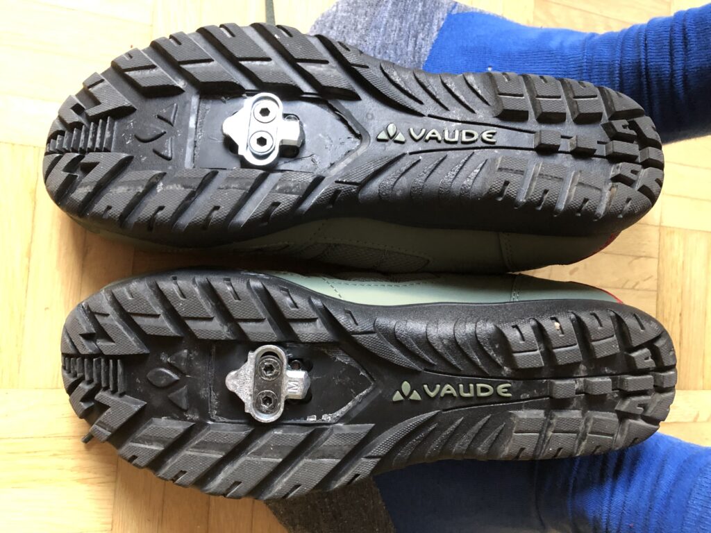 Radschuhe mit SPD Klicksystem (Bild: Klaus Dapp)